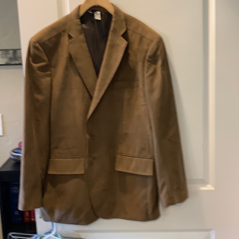 Men brown suede RoundTree&yorke  large jacket like new